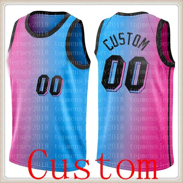 Rosa Top Custom Jersey Udonis 40 Haslem Alonzo 33 Mourning Kelly 9 Olynyk Jerseys Varje namn Basket S-XXL 2021