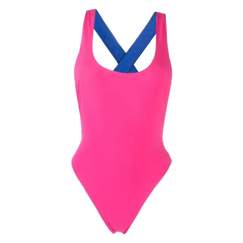 Fuchsia Pink One One Swimsuit Summer Black Bikinis 2023 Monokini Sexy Push Up ملابس السباحة نساء شاطئ الاستحمام