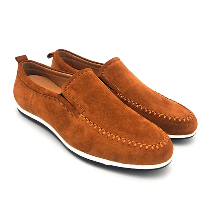 Spring leather dress shoes soft soles fashion casual men a foot