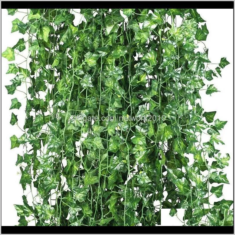 artificial plants ivy garland wall decor grape leaves willow leaves fake ivy vine hanging plant foliage flowers for wedding garden
