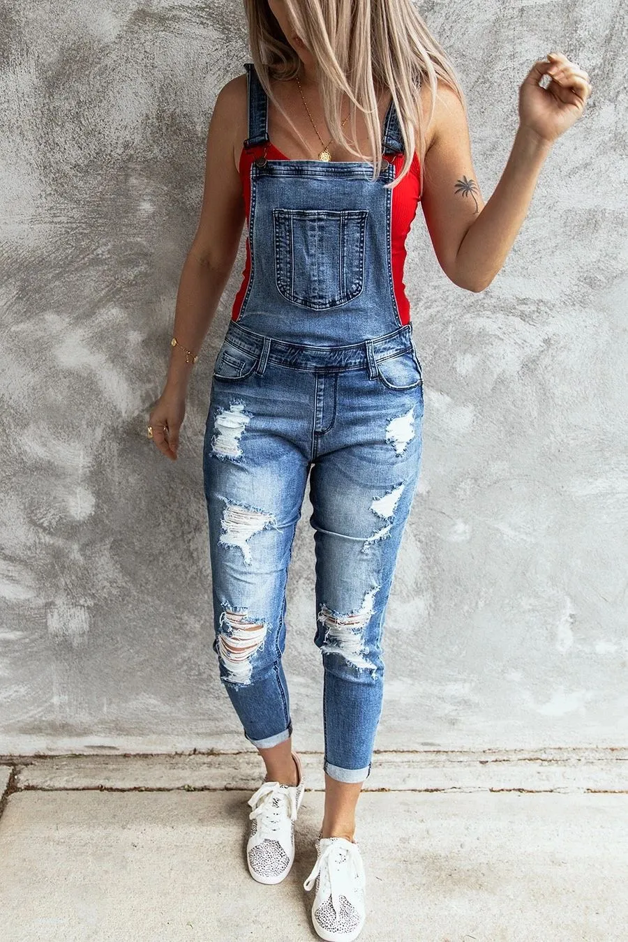 Macacão jeans para sales senhoras