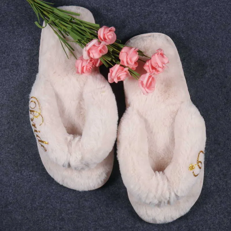 Custom wedding slippers bride slippers groom slippers personalised custom slippers gold glitter print shoes slippers-1