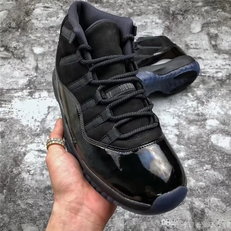 2019 New Cap And Gown 11 Prom Night Blackout 11S XI Basketball Shoes Men Authentic Real Carbon Fiber Sports Sneakers With Box 378037-005