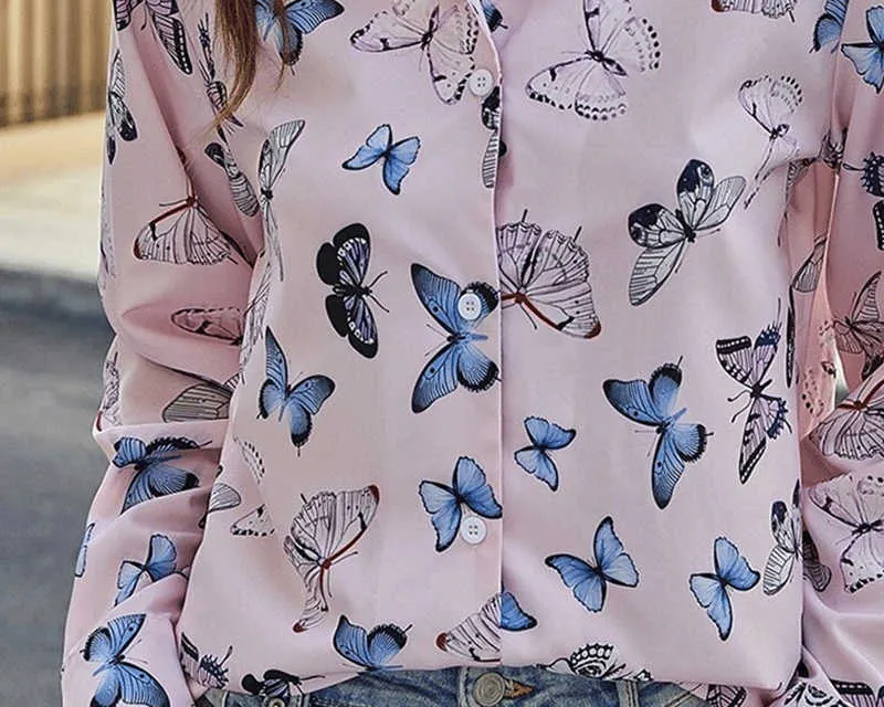 BONJOUR DIARY BUTTERFLY BLOUSE / IVORY FLOWER CORDUROY