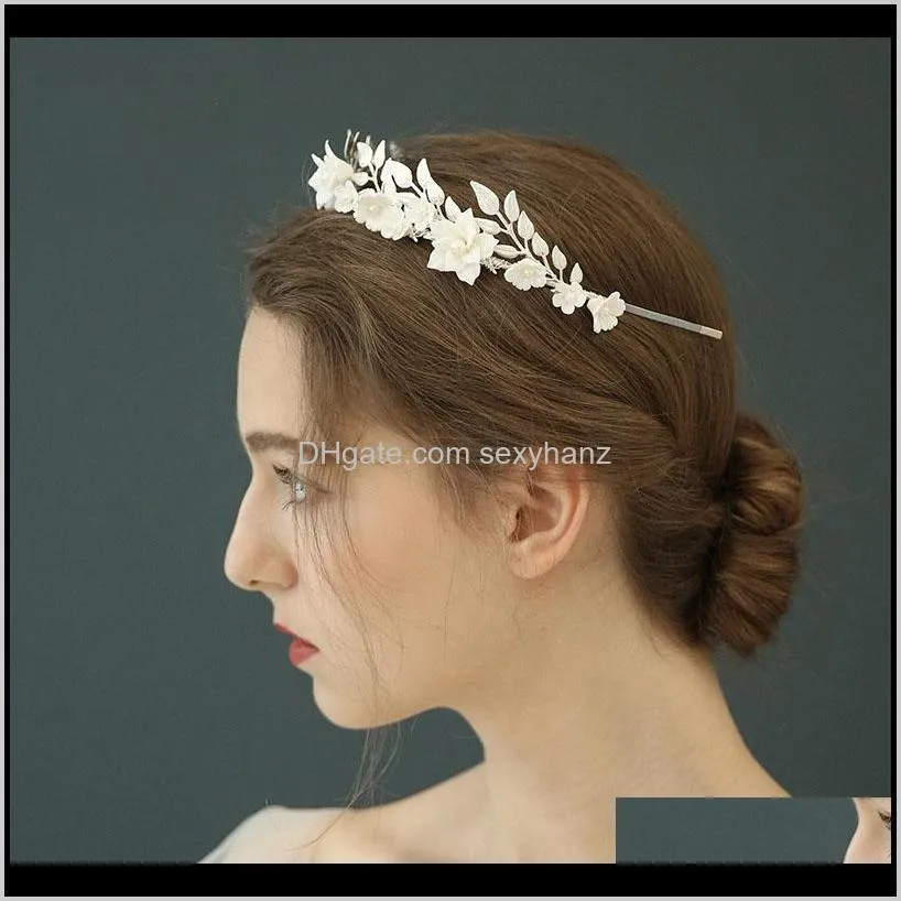 bridal headdress explosive ceramic handmade wreath wedding accessories crown bridal headpiece wedding hair accessories