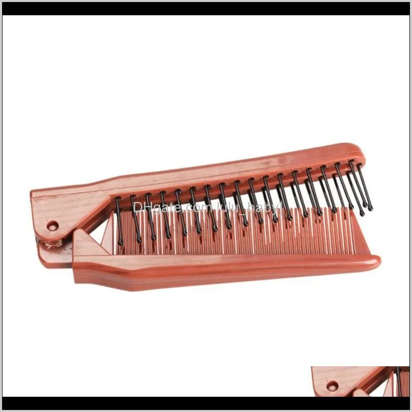 professional antistatic fold tail comb salon folding combs hairdressing hair brush comb hair care anti-static combing silicone