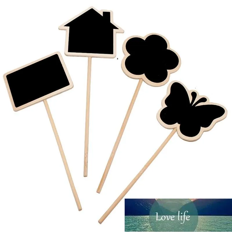 Plant Tags Marker Cute Shape Card Insertion Mini Blackboard Woodiness Arts And Crafts Originality Home Furnishing Butterfly Flower OWA5927 Factory price expert
