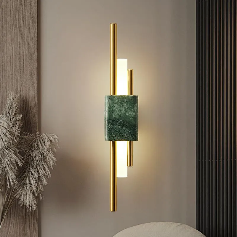 Moder Art Decor Led Wall Lights Marble Lamp Living Room Light Bedroom Sconce Corridor Lighting