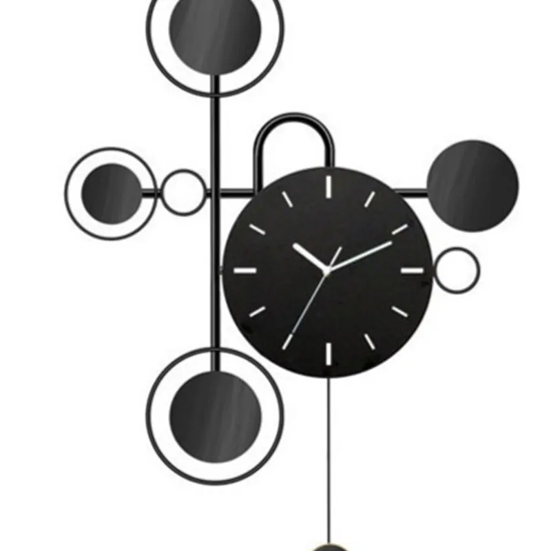 Nordic Sala de estar Home Moda Moderna Minimalista Criativo Personalidade Muda Clock Art Decoração Wall Watch 210414