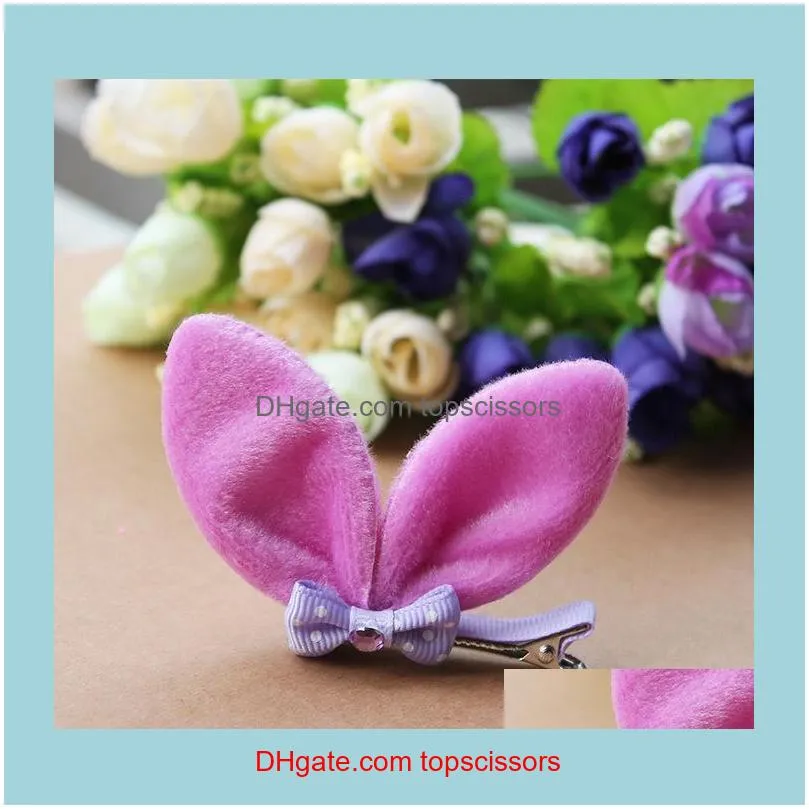 Super cute adorable rabbit ears children hairclip Child Girls Hair headdress jewelry accessories wholesale