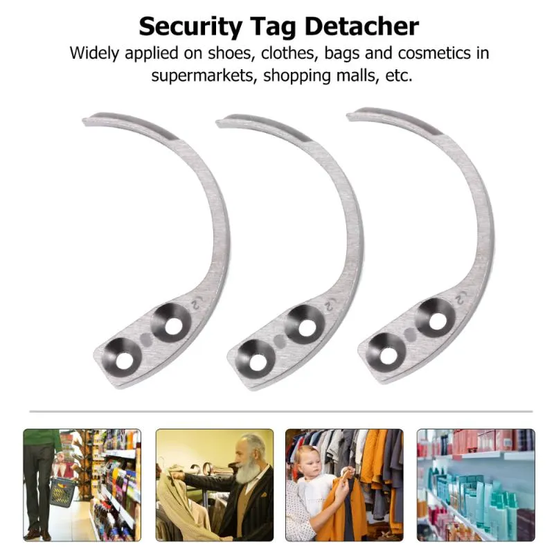 Stainless Steel Anti Theft Tag Hook & Pin Remover: For Clothing