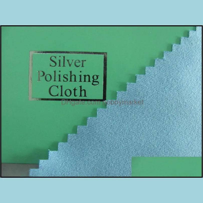 30pcs/pack 11cmx7cm Silver Polish Cloth for 925 sterling silver Jewelry Best Quality with paper packing