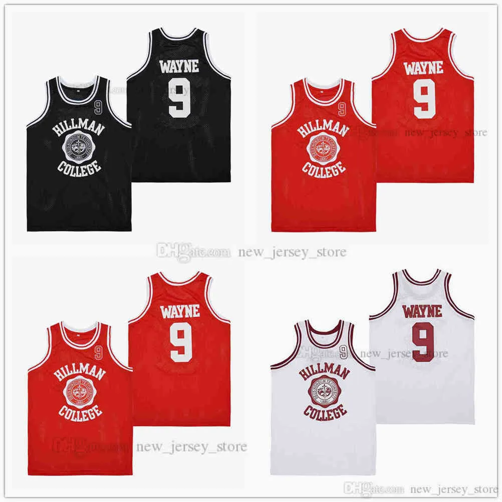 Movie 9 Dwayne Wayne Basketball Jersey Red Black White Custom Diy Design Stitched College Baskeball Jerseys