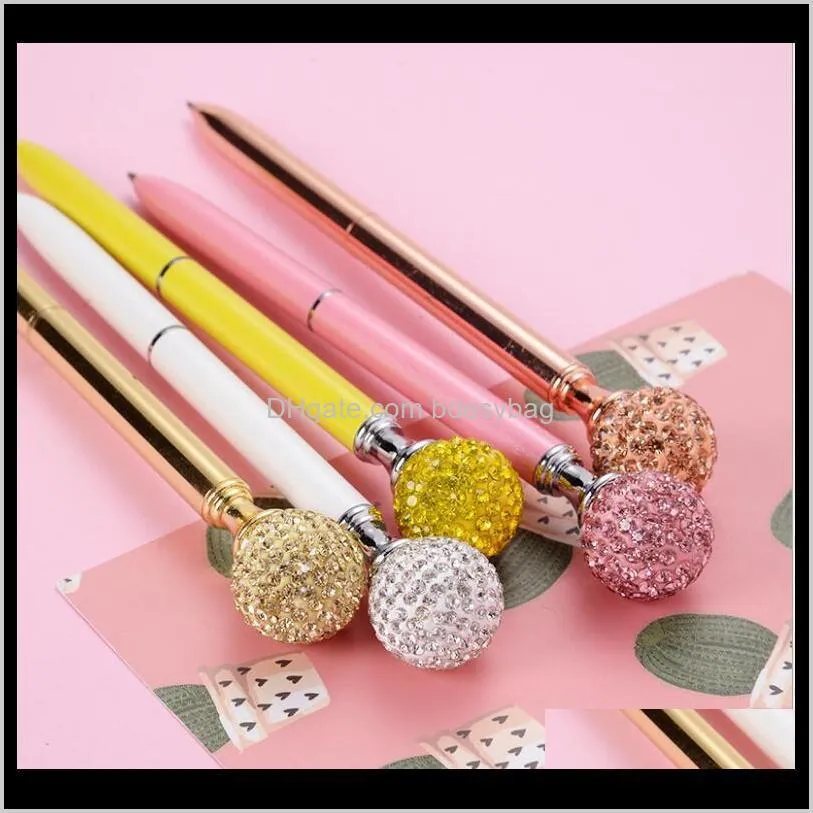 big diamond ball pen. color gem pen. diamond metal ball creative lovely festival custom pen. beautiful shape