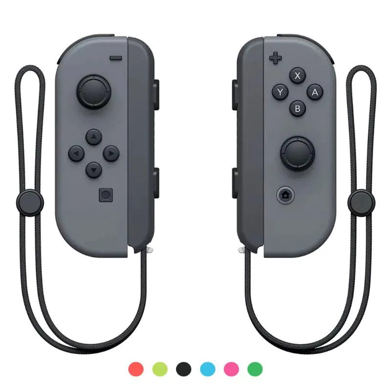 أذرع التحكم في الألعاب - زوج واحد من Joy-Con Gamepad - قفل بمقبض معصم - الحبل للتبديل 6 ألوان ألعاب 2021