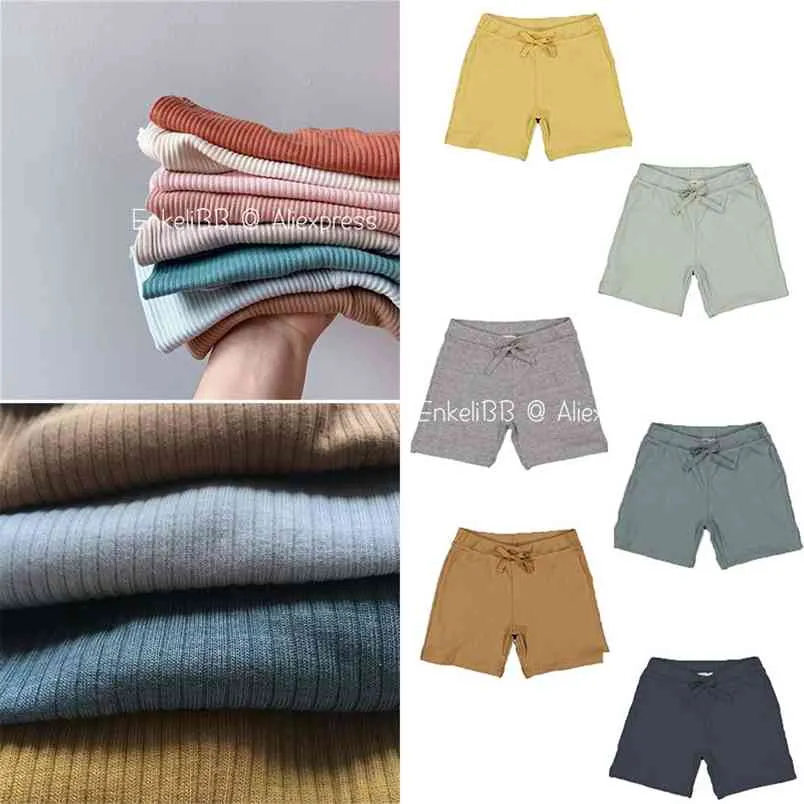 Chegadas de verão crianças meninos casuais shorts mm qualidade modal algodão menina fundos usa 210619