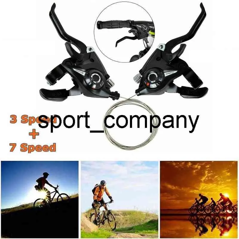 Novo 2 PCS Profissional 3x7 Speed ​​EF51-7 Bicicleta Shifters Ciclismo MTB Mountain Road Road Bike Freio Gear Shifters Alavanca Transmissão