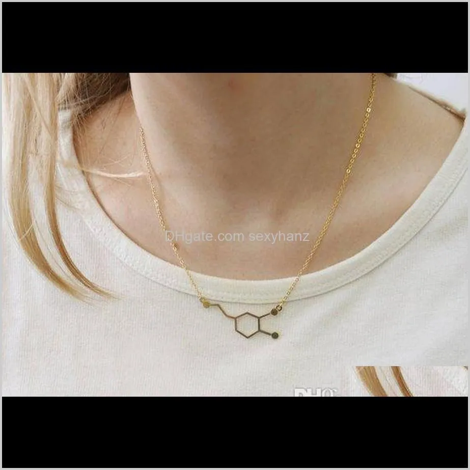 10pcs dopamine molecules necklace chemical formula necklace hormone molecular structure 5-ht pendant necklace nurse jewelry