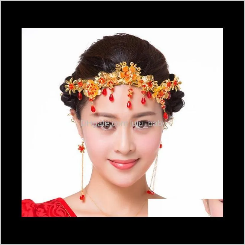 bridal classic headdress phoenix crown wedding accessories chinese style wedding hair accessories a-5