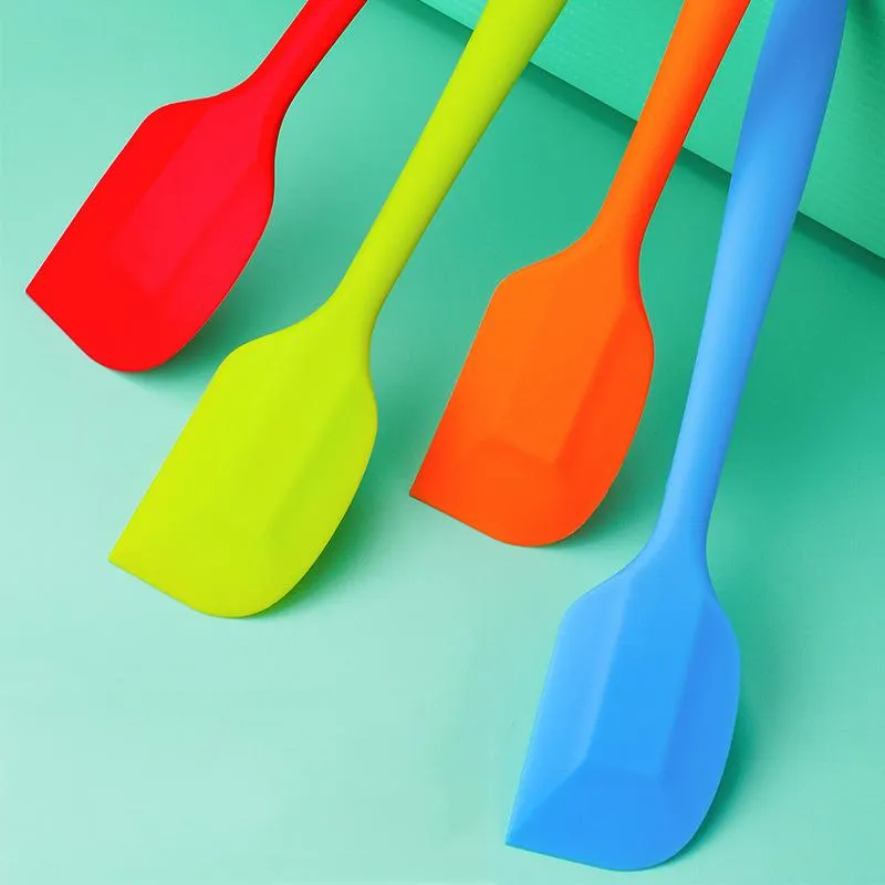 Kitchen Silicone Cream Spatula Tools Mixing Batter Scraper Brush Butter Mixer Scrapers Durable Baking Cake Spatulas Tool BH4764 TQQ