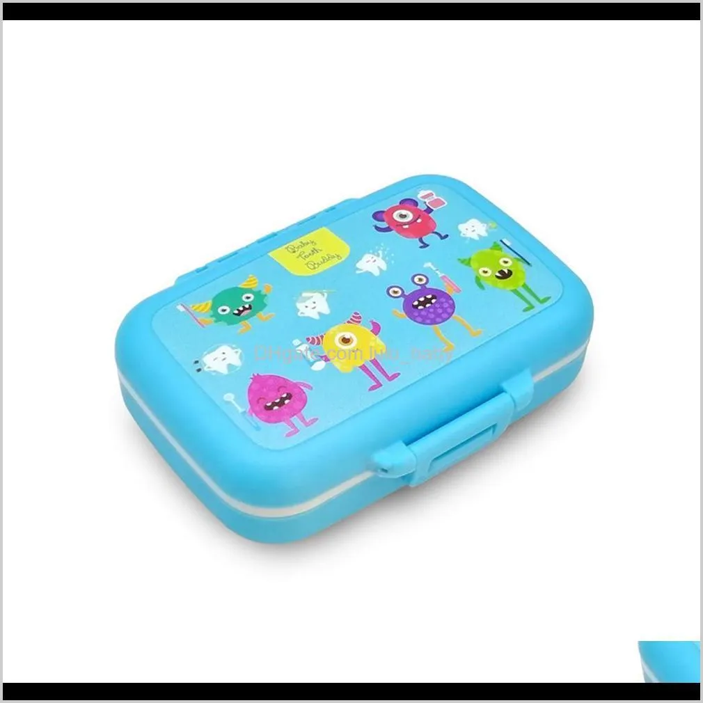 baby teeth keepsake box pp tooth fairy boxes kids tooth storage holder organizer cute children tooth fetal hair container #40 lj201105