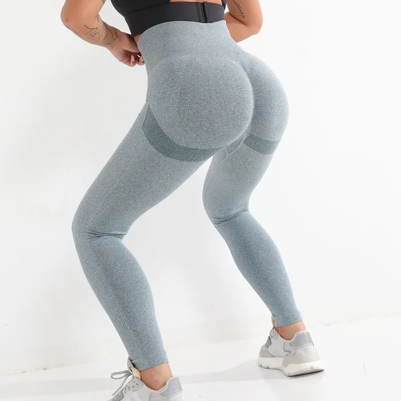 FYMIJJ Leggings, Women's Spandex 20% Seamless Leggings Bubble Butt Push Up  Workout Leggings High Waist Gymnastics Trousers Fitness Trousers Athletic  Wea, Grey, XL : : Fashion