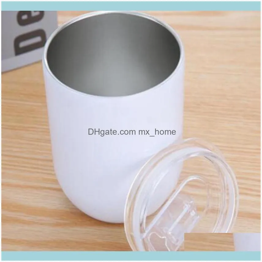 Blank Sublimation Wine Tumblers Egg Cup Wine. Glass Double Wall Mugs Stainless Steel Tumbler with Lid 12oz Sea Ship ZYYA1049