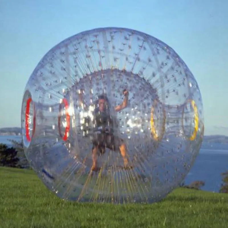 Bolas humanas do hamster da bola de Zorb inflável para passear da terra ou divertimento do jogo de Zorbing da água da água com o arnês opcional 2.5m 3m