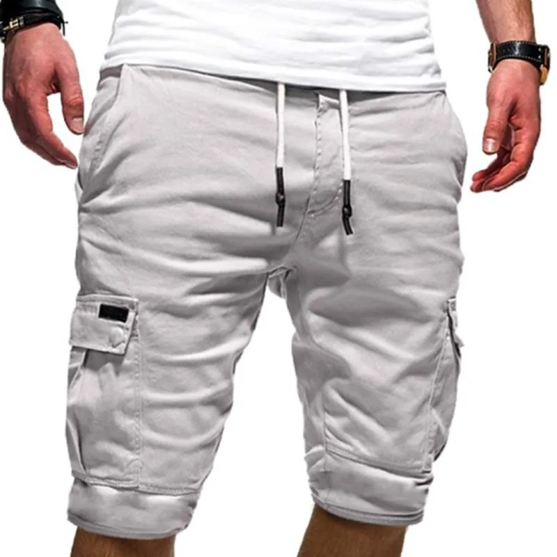 Mäns Shorts Green Cargo Sommar Bermudas Man Flap Fickor Jogger Casual Arbets Armé Taktisk Kort