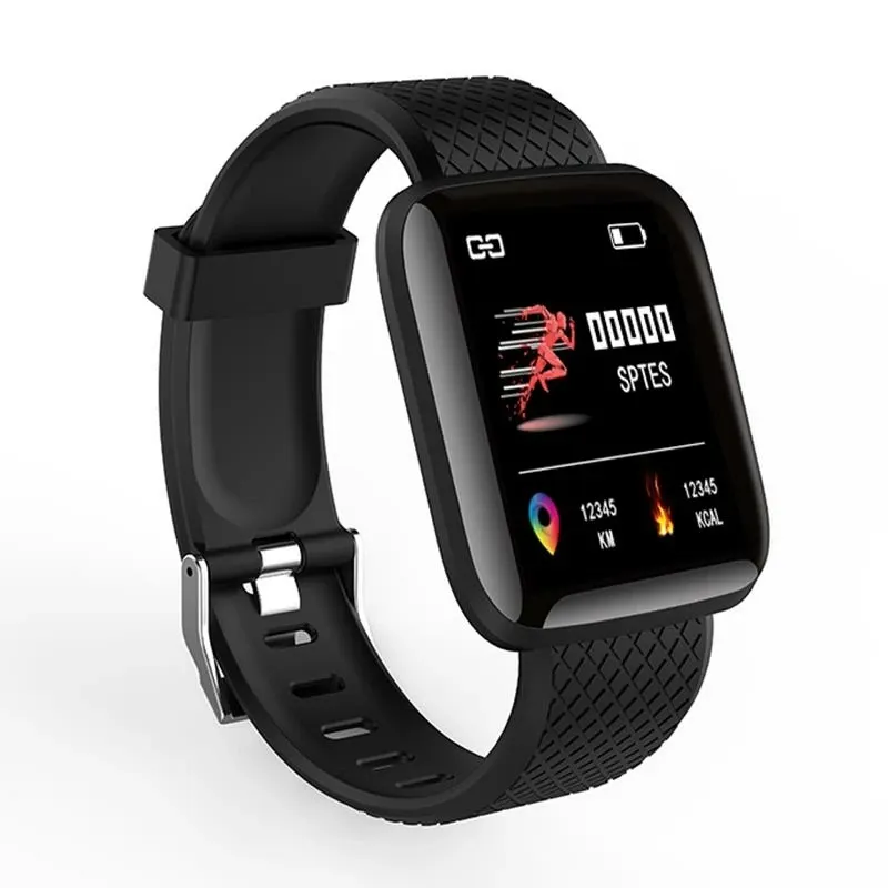 Bakeey 116 Plus Smartwatch Customizable Dial Blood Pressure Oxygen Monitoring Message Notifications