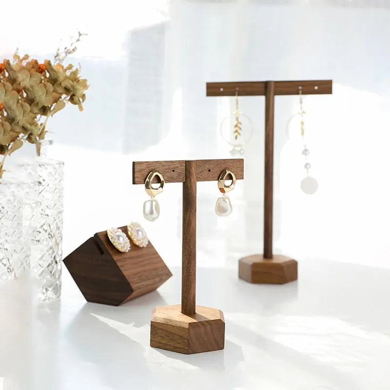 東京銀座オフライン販売 ジュエリーポーチ バッグ木製tバーイヤリングホルダーイヤリングスタンドのブレスレットジュエリーオーガナイザージュエリーディスプレイケースハンギング 人気グッズ Vtech Computer Com