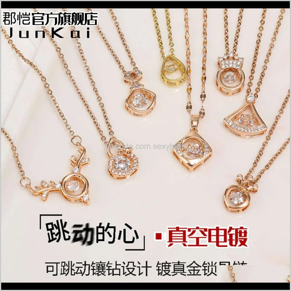 beating heart series necklace women`s novel pendant in yiwu