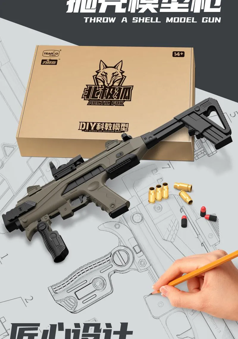 DIY Foam Dart Blaster Helicopter Toy Gun With Shell Ejection Perfect