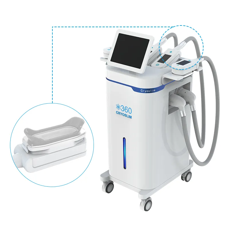 NEW Cryolipolysis cryo therapy fat machine body lose weight Super 360° can treat multiple customers at the same time