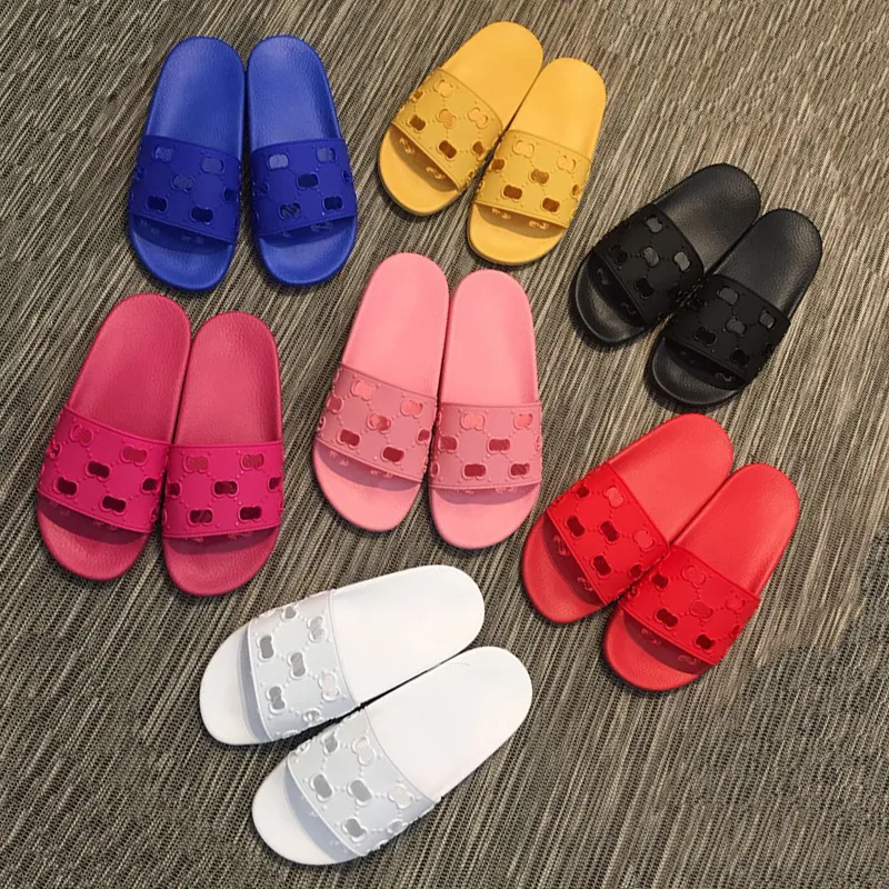 Beach Designer Men and Women Slippers Rubber Slide sandals Fashion Slides High Quality Causal Non-Slip Summer Flip Flops