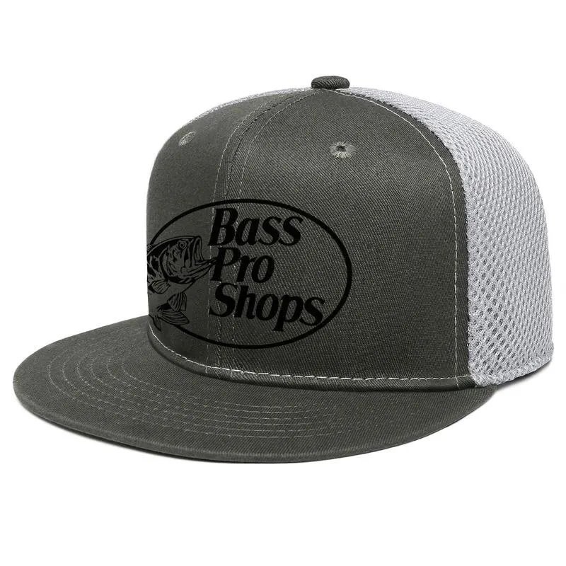 Bass Pro Shop Parrot Fishing Logo Unisex Flat Brim Trucker Cap Cool Fashion Baseball  Hat For Black Parrot Fish Shops Outdoor Logo Symbol W253w From Qz46, $17.4