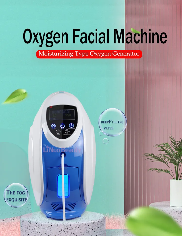 O2Toderm Kore Oksijen Yüz Maskesi Makinesi Jet Peel Yüz Terapisi Derma Anion Generato Jett Güzellik Ekipmanları