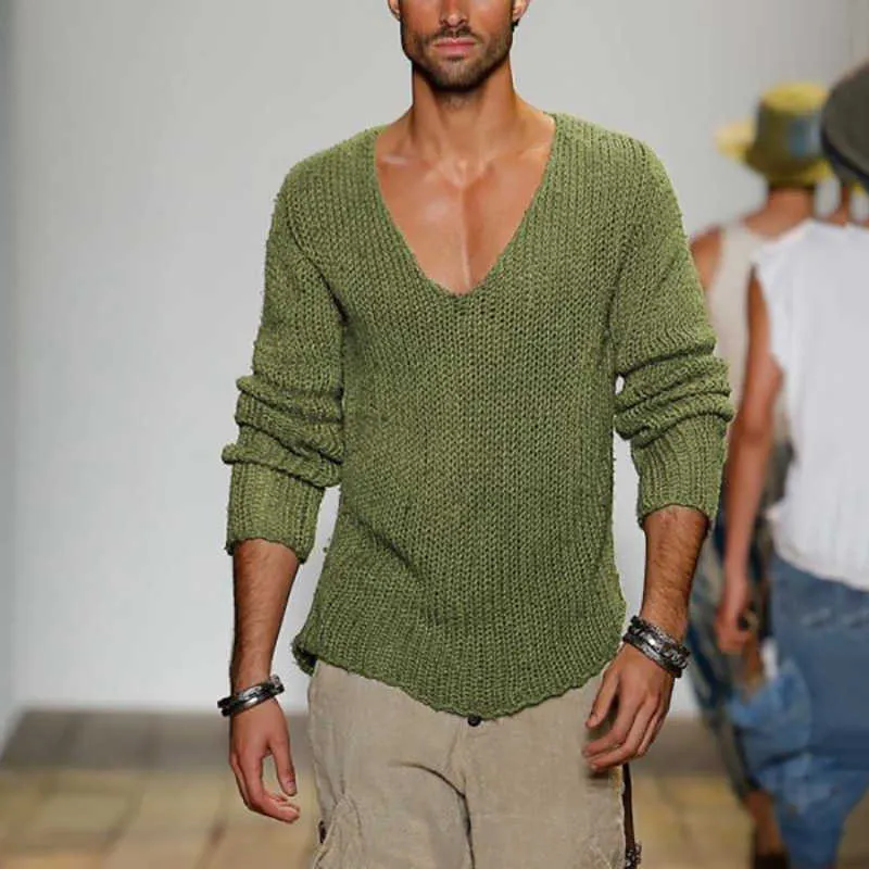 Deep v neck sweater clearance mens