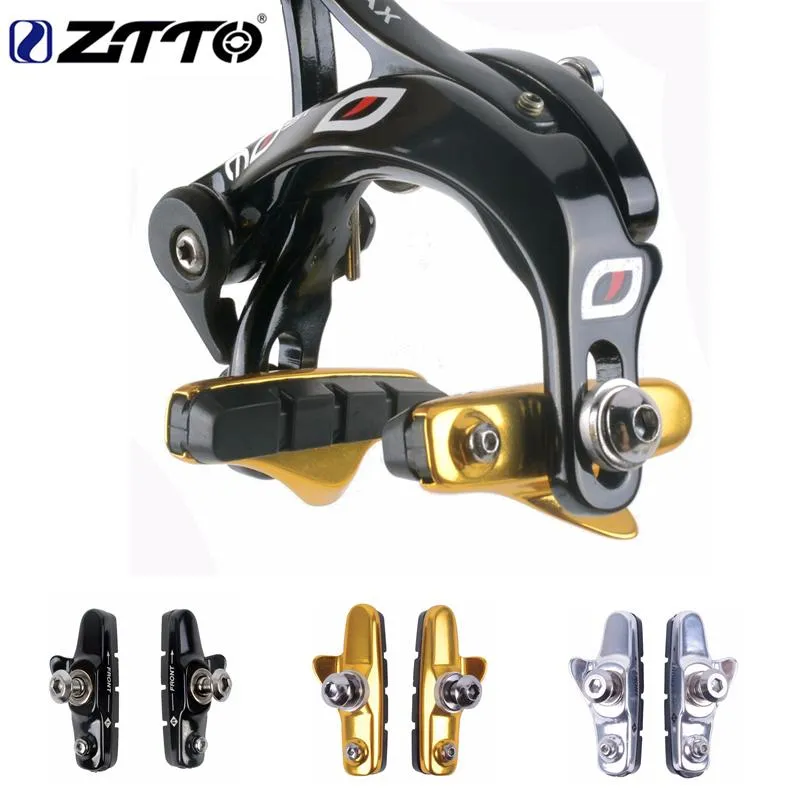 Freins de vélo ZTTO 1 paire de plaquettes de frein de vélo en caoutchouc léger chaussures pliantes de route pour pièces K7 Tertro c-frein étrier