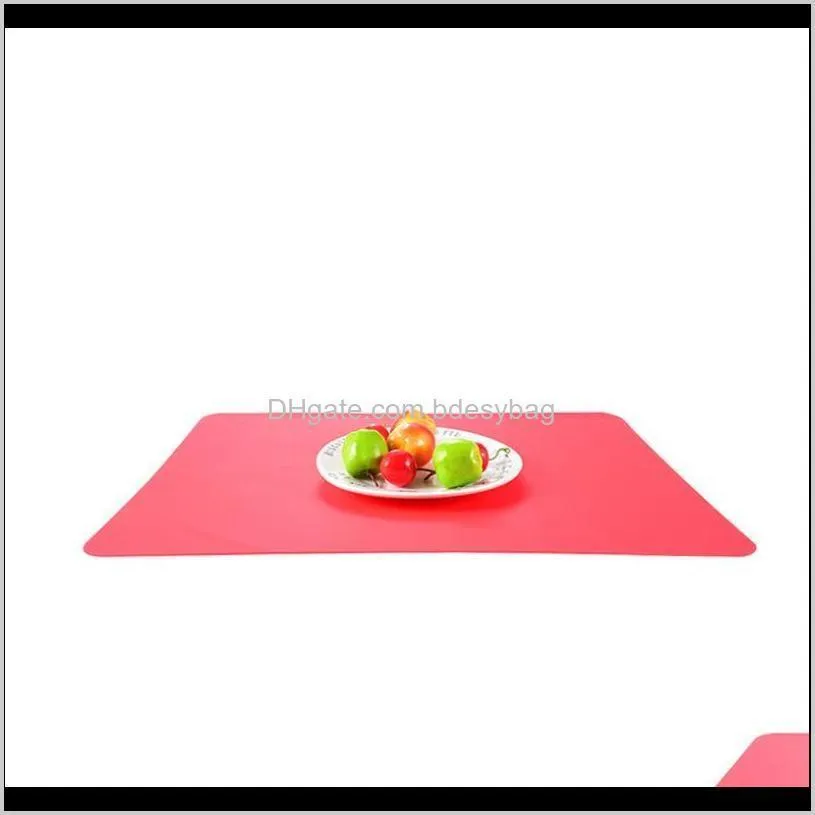 40x30cm silicone mats baking liner muiti-function silicone oven mat heat insulation anti-slip pad bakeware kid table placemat decoration