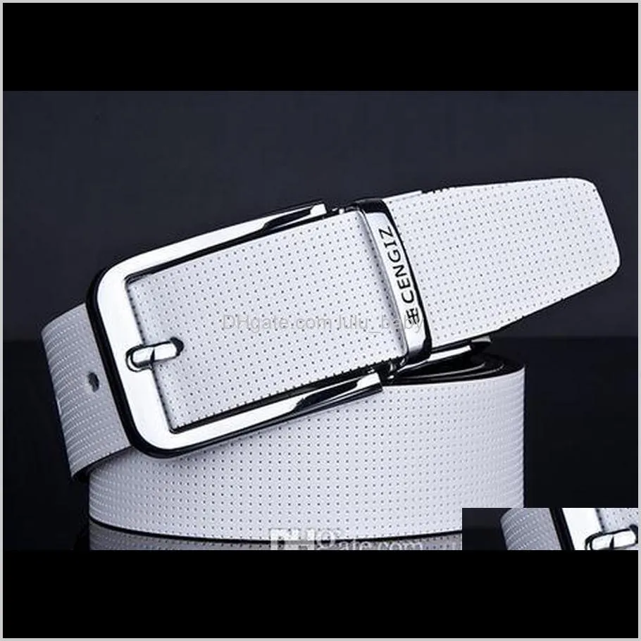 wholesale new double-sided leather rotary buckle belt a belt arrived in two use.