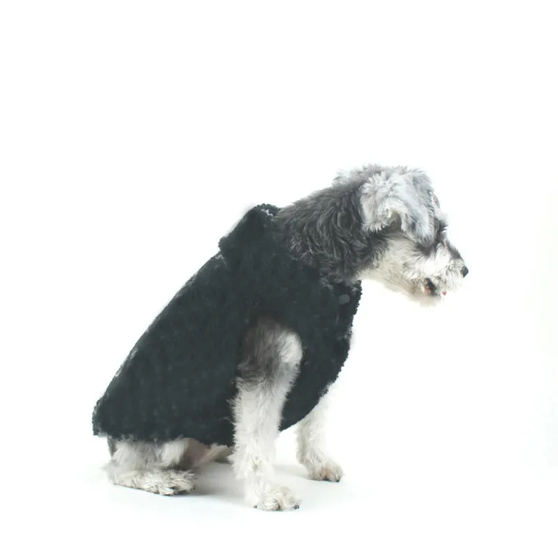 Winter Warm Fleece Pet Coat Små Medium Cat Dog Kläder Brev Designer Puppy Jackor Teddy Bulldog Schnauzer