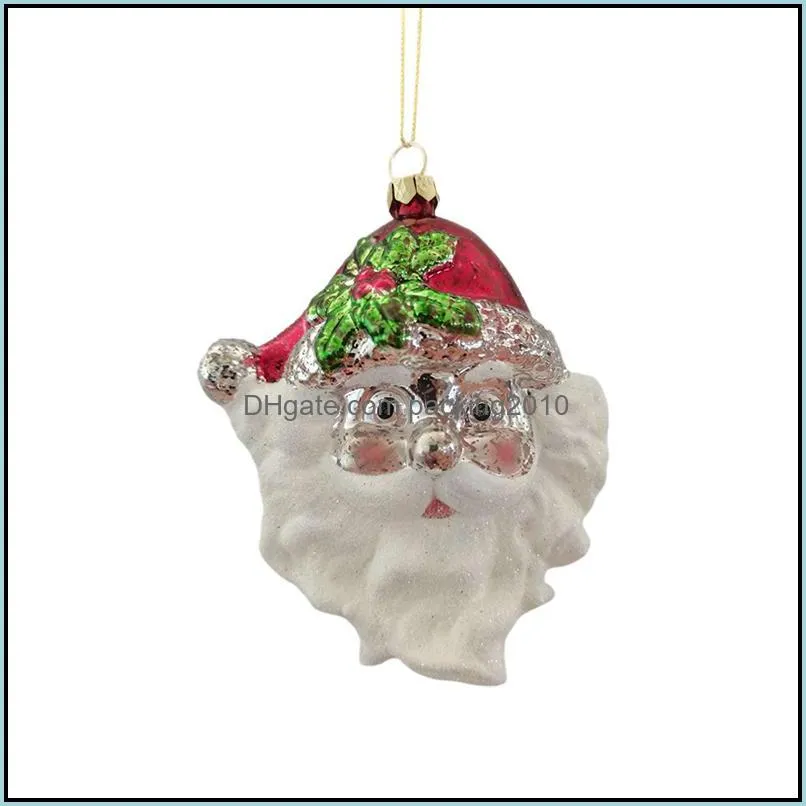 Christmas decorations scene layout ornament Small gift pendant Santa7