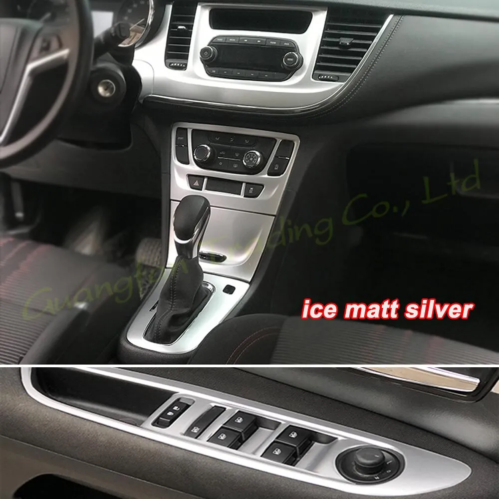 W przypadku Buick Encore 2013-2019 Wewnętrzny centralny panelu sterowania Uchwyt drzwi 3D/5D Włókna z włókna węglowego naklejki
