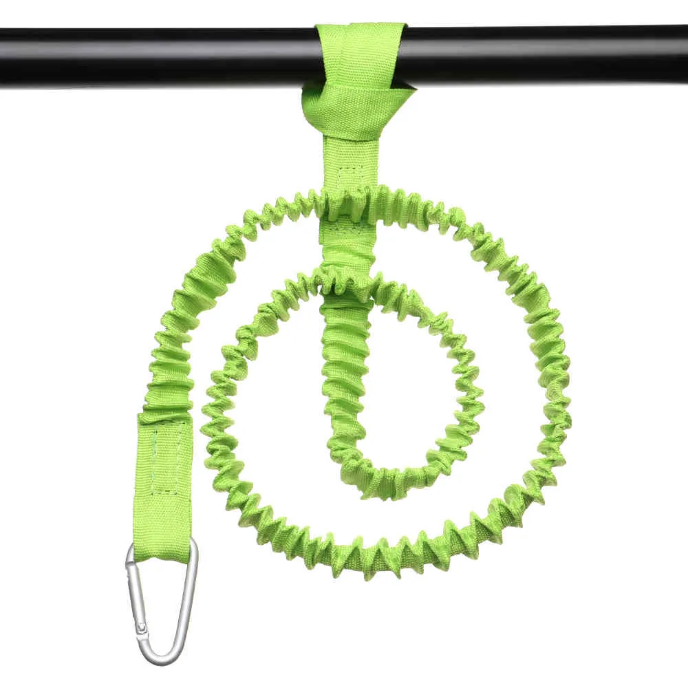 1PC Elastico Kayak Paddle Guinzaglio Regolabile Con Gancio Di Sicurezza Canna Da Pesca Pole Cordino A Spirale Cavo Cravatta Corda Accessori Per Barche A Remi