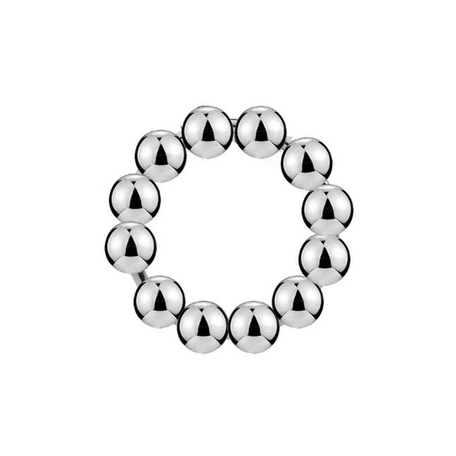 NXY Cockrings 32/35/40mm Male Penis Ring 304 Stainless Steel Delay Ejaculation Metal Cock For Man Full Beads Erotic Adult Games Sex Toys 1124