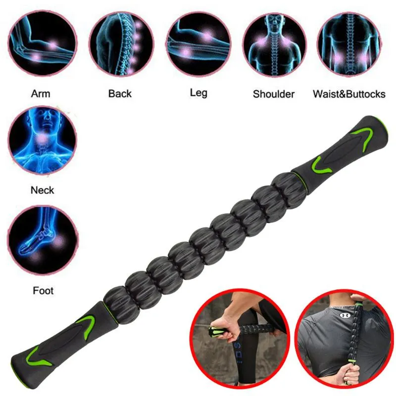 Accessori 2021 Roller Massage Stick Gear Muscle Body Massager Health Sports Exerction Relax Tool Riduce il dolore