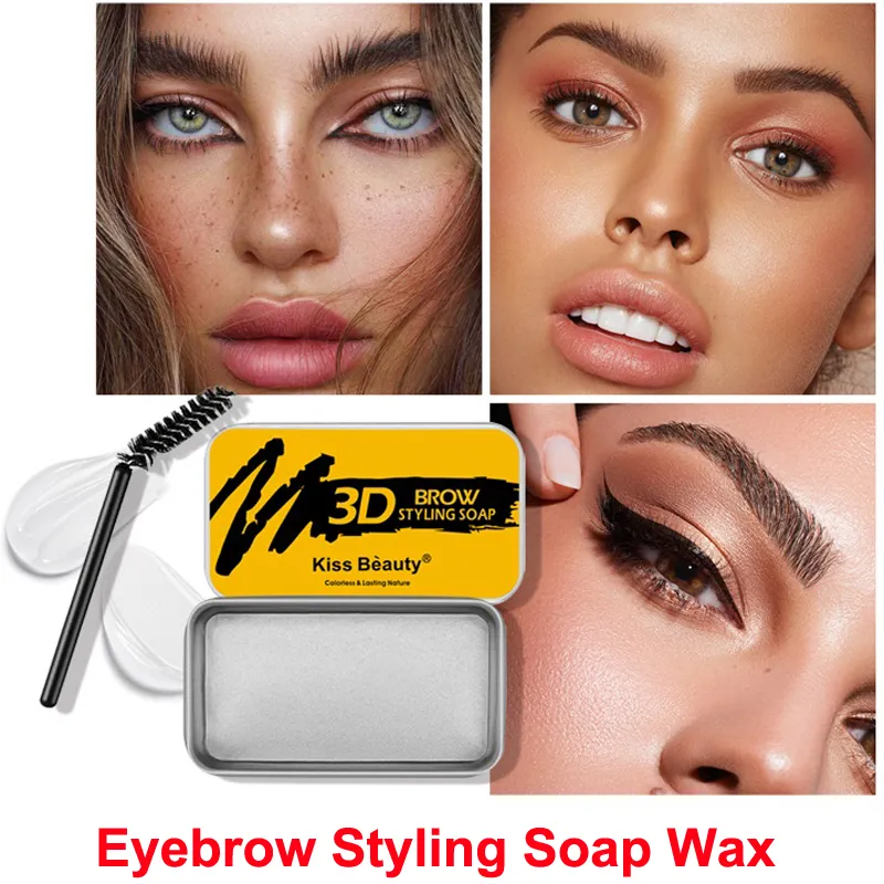 Wenkbrauwen Styling Zeep Clear Eyebrow Setting Gel Brow Fix Wax Waterdicht Transpiratie Wenkbrauwen Reparatie Vloeibare Balsem Pomade Oogmake-up Kus schoonheid