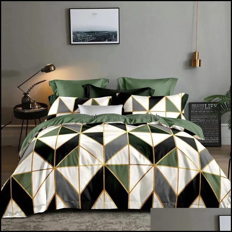 Bedding Sets Products Set Geometry Duvet Cover Comforter Bed Luxury 01#