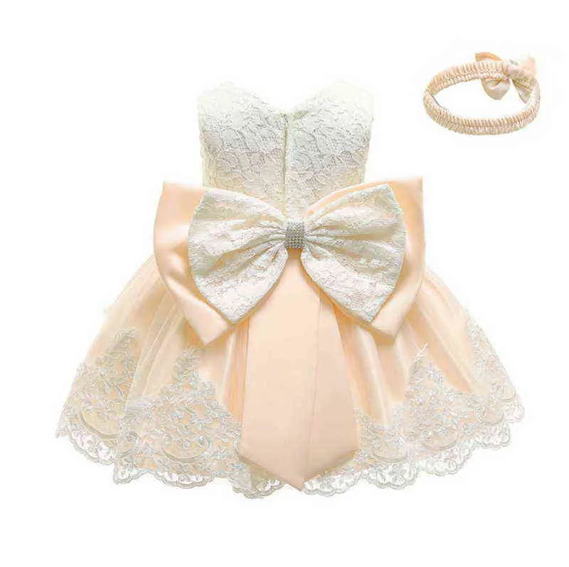 1-10-Baby Dress Lace Flower Christening Gown